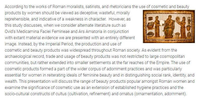 March 25 #online/in person - Brisbane 4pm AEST @HASSUQ <a href="/UQ_ClassAncient/">UQ Classics and Ancient History</a> Seminar (1/2): Kyla Duffy, Coloured Faces: Cosmetic &amp; Beauty Products of Imperial Rome hpi.uq.edu.au/event/session/… Attendance info/Zoom: hpi.uq.edu.au/classics-and-a…
