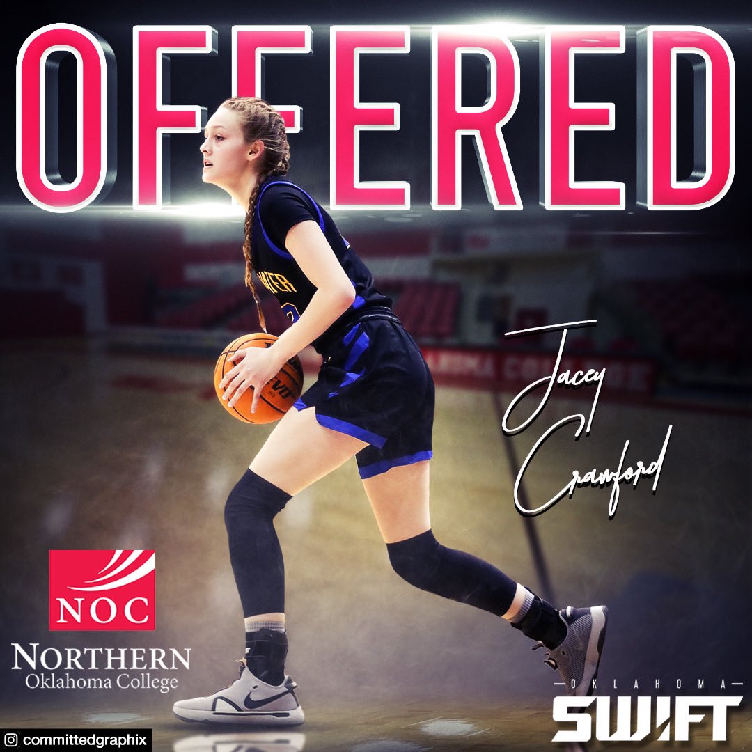 Jacey Crawford (@crawford_jacey) on Twitter photo Blessed to have received an offer from <a href="/noc_mavs/">NOC-Tonkawa Lady Mavs Women's Basketball</a>, thank you Coach Krause. @OK_SwiftWBB @Coach_Mathurin <a href="/SHSLadyPioneers/">Lady Pioneer Basketball</a> Blessed to have received an offer from <a href="/noc_mavs/">NOC-Tonkawa Lady Mavs Women's Basketball</a>, thank you Coach Krause. @OK_SwiftWBB @Coach_Mathurin <a href="/SHSLadyPioneers/">Lady Pioneer Basketball</a>