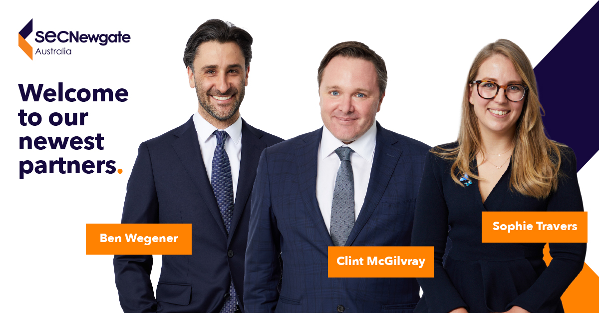 SEC Newgate Australia on Twitter "We are delighted to announce three