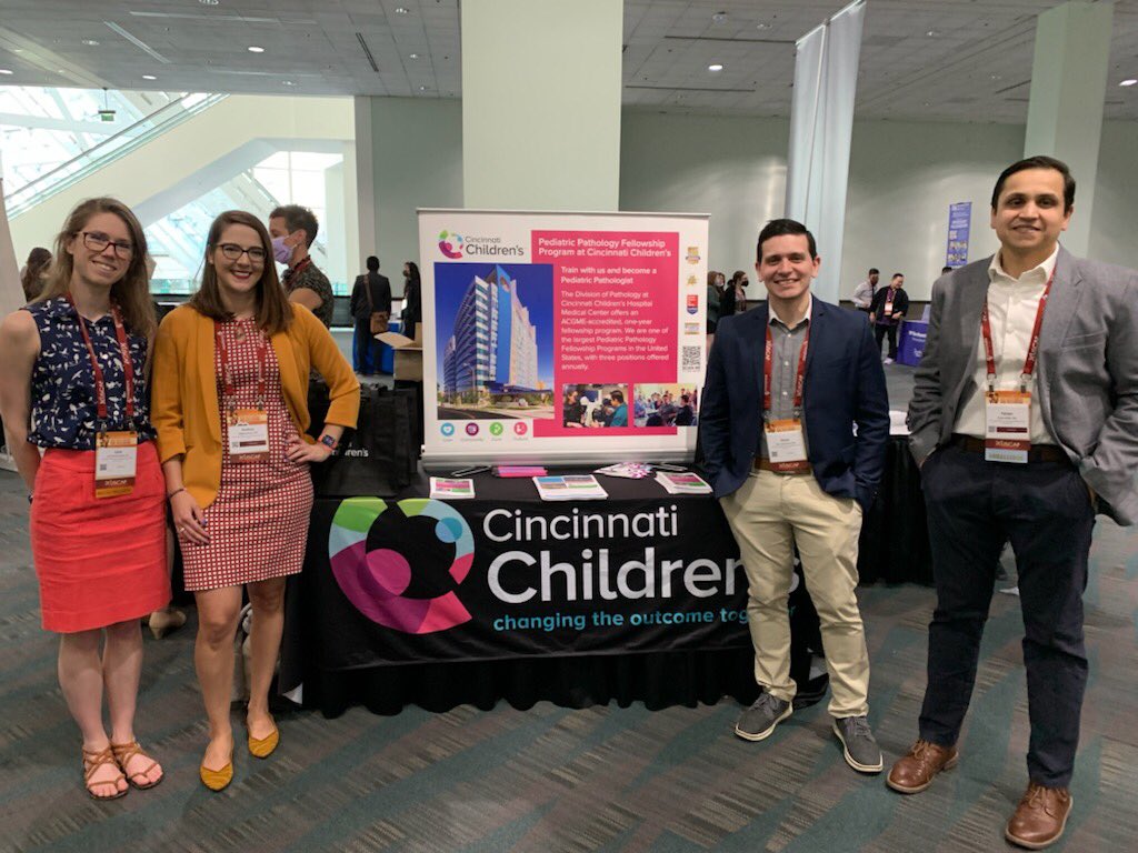 Welcome to #USCAP2022. Visit our booth at the Fellowship Fair, Table #25 (5:30 to 7:30 pm PT), and learn more about our #PediPath fellowship program. Our APD <a href="/olopeznu/">Oscar Lopez-Nunez</a> and our fellows @BerkliteLara <a href="/faixanmalik/">Faizan Malik, M.D. (he/him)</a> and @andrea_breauxMD are ready to answer any questions!
