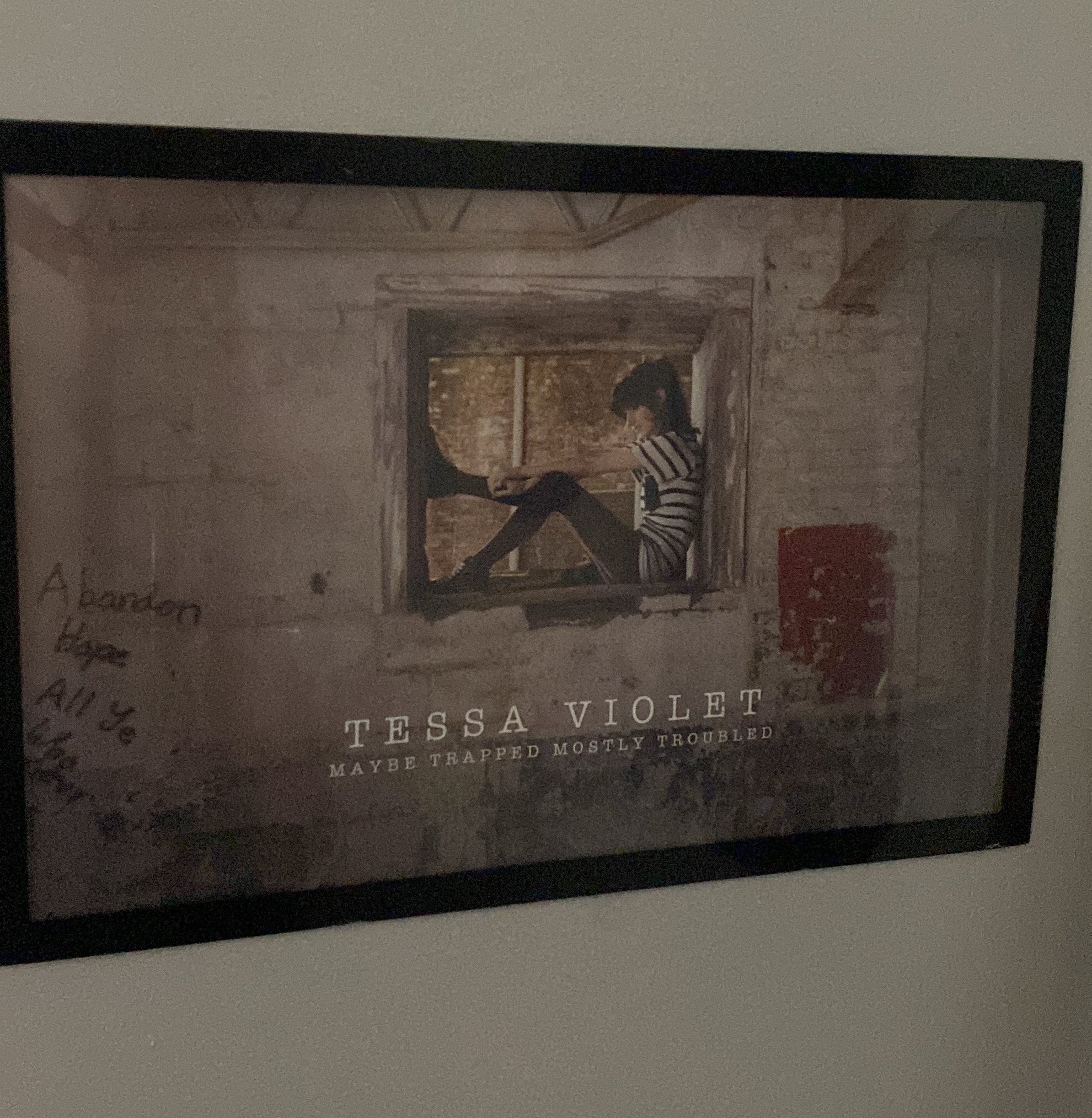 Happy birthday tessa violet look at my best poster 