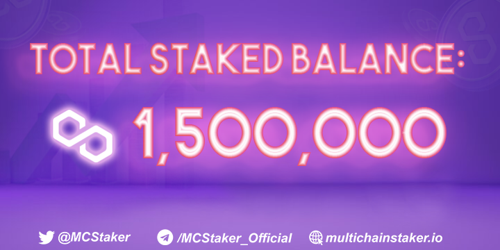 MCStaker's tweet photo. THIS IS CRAZY 😳😳

👉Total Staked Balance: +1,500,000 MATIC 💜

#crypto #avax #avalanche #matic #bnb #bitcoin #ethereum #Doge #crypto #DeFi #cryptocurrecy #CryptoNews #BSC #BSCgem #BSCNews #CryptoSignals #DeFiProject #Defi3 https://t.co/eR2WZSGqQc