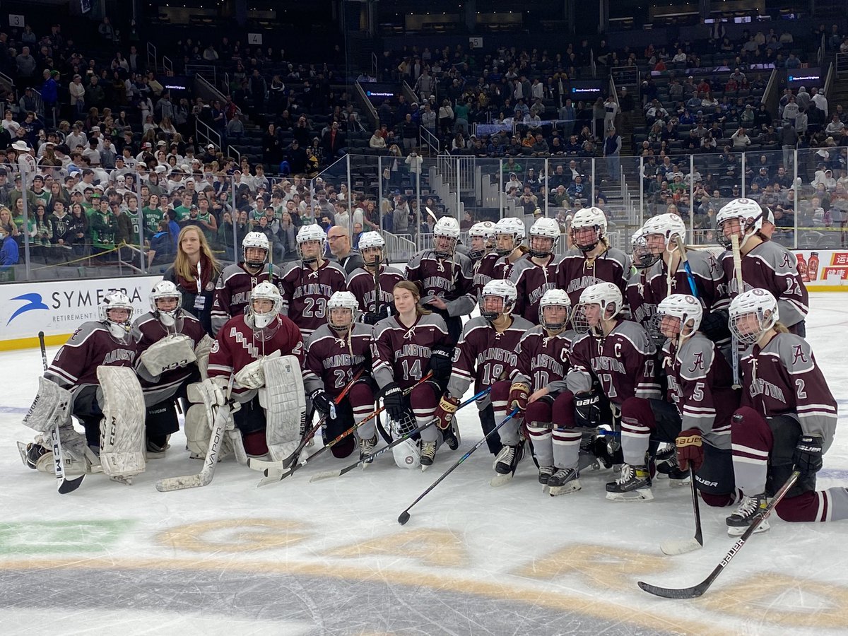 MIAA033's tweet image. 🌟Your 2022 #MIAA D1 Girls Ice Hockey State Finalist…Arlington High School. A great game and solid season. Well done girls! Congrats! #gameonMIAA