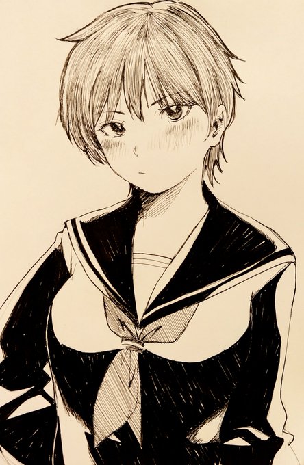 #みなさん去年の今頃はどんな絵描いてましたか
なんとなく「ベタをやってみっか」で始めた頃。それまでは斜線でテキトーにぬってた気がする 