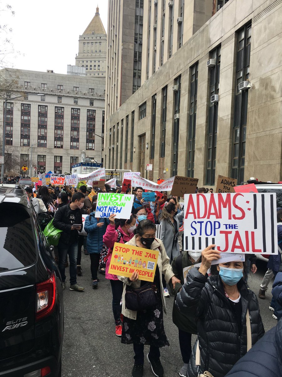 chinsky's tweet photo. Eric Adams keep your campaign promises. No new Jails. Invest those billions in people and communities not building monuments to incarceration. Don't destroy our neighborhoods! #STOPTHEMEGAJAIL
@NYCMayor
#ChinatownJail #NYCMayor #StandWithChinatown #NUBC https://t.co/TnTdk4GkmT