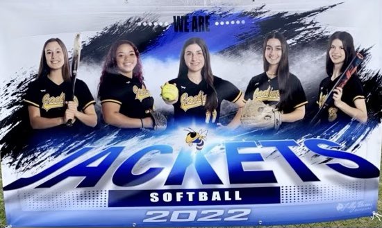 OsbournParkSB's tweet photo. Game Alert!  Mon 6:30pm vs Mt. Vernon.  The last OP Home Opener for these 5!  C’mon out and support your Lady Jackets!! 🥎🔥💙💛🖤 #GoJackets #leaveitallonthefield @OPJackets https://t.co/clkaaG2xxH