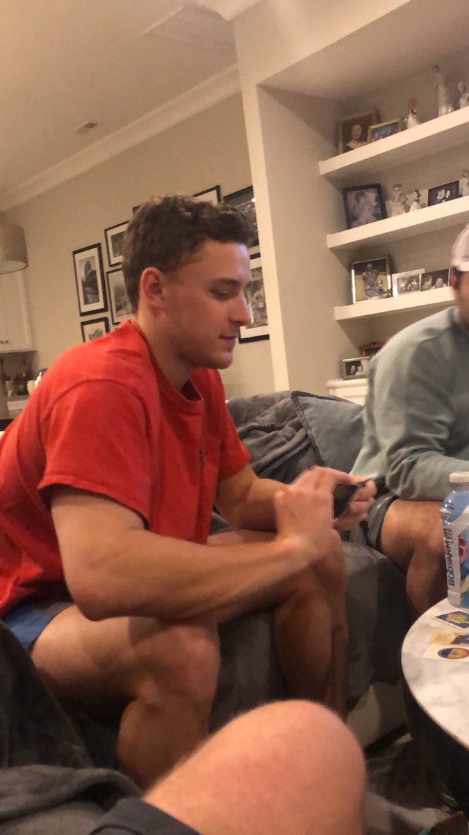 HashsCloset's tweet photo. After a great weekend in savannah, john is wearing red for a nice Sunday night game of catan. https://t.co/QigCnfZoks