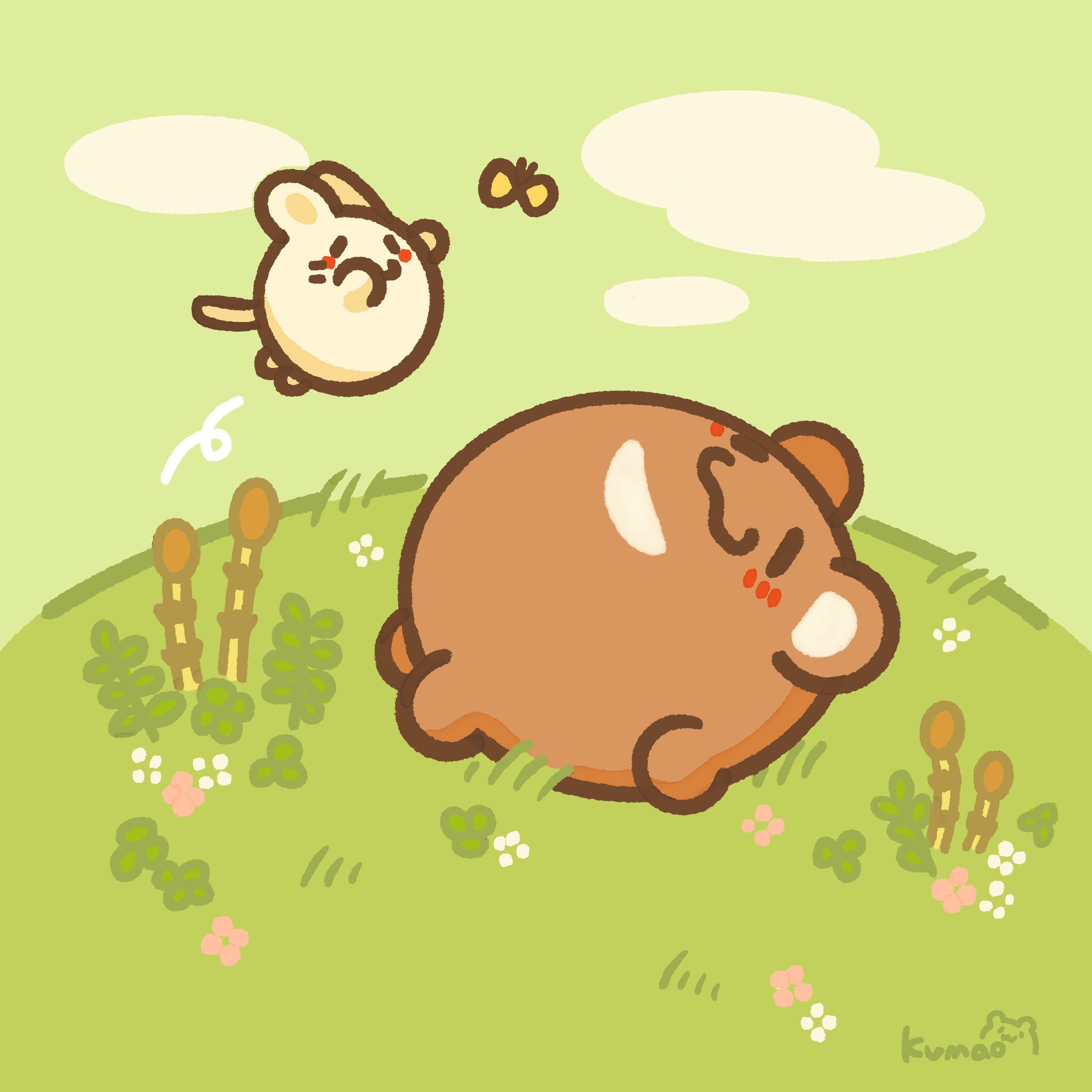 くまお イラスト毎日更新 おだやかな春がやってくるね 春分の日 春 すやすや お昼寝 ゆるイラスト展覧会 イラスト 絵 イラスト好きな人と繋がりたい T Co 5vuwnahxt7 Twitter