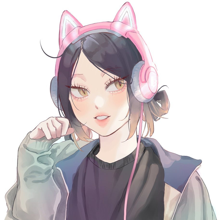 「the cat headphones 」|mookieおおおのイラスト