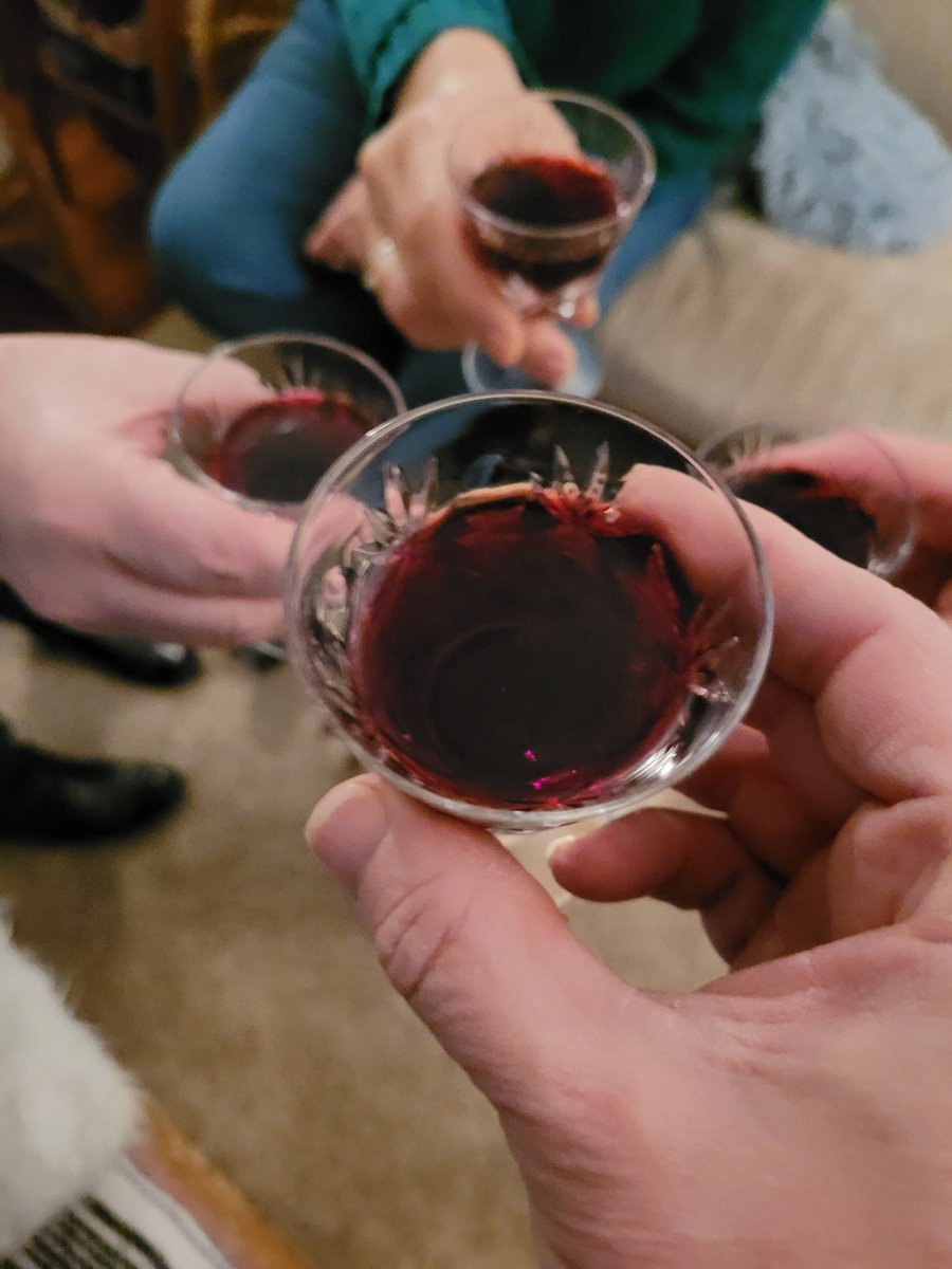 Tally716's tweet photo. Watching for first time tonight! Port wine in tiny glasses🍷🍷🍷😆
#WelcomeS202 #Sanditon #SanditonPBS #SanditonS2 https://t.co/c0OJGulY9H