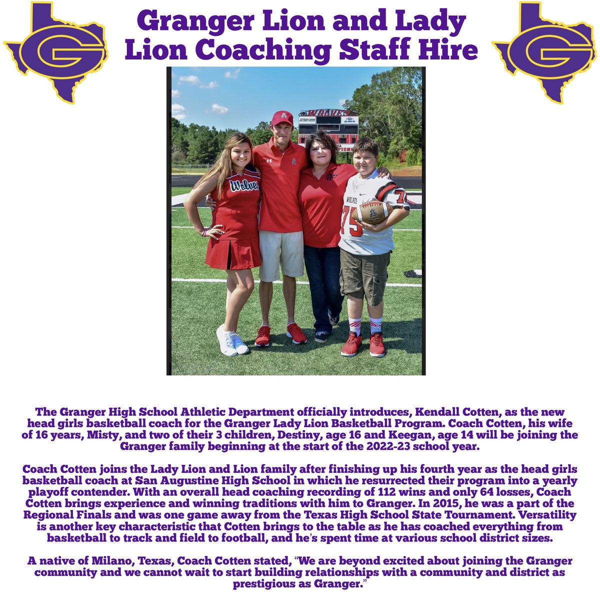 StephenBrosch's tweet photo. This is gonna be HUGE for our Lady Lion Basketball Program!!! #GHSBasketball #WelcomeToTheG https://t.co/68dWeieTWS