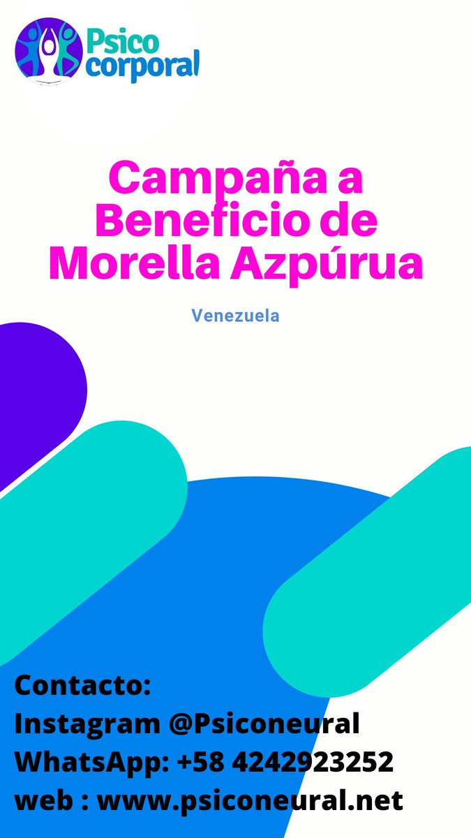 psicovzla's tweet photo. Morella Azpúrua necesita de tu apoyo, requiere ser operada de emergencia. Quienes quieran aportar, entren en https://t.co/mpObmTyRk8 por el ícono de WhatsApp, para obtener el 50%de descuento en esta técnica Psíquica y Psicocorporal Inédita o información para donacioón #ayuda https://t.co/07ZxLE1PNQ