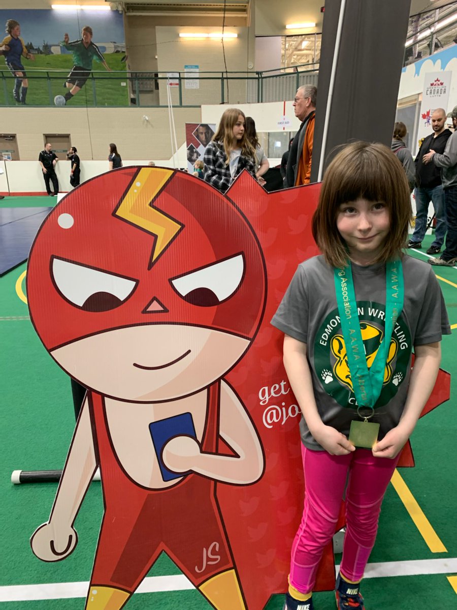 Acdcsocks's tweet photo. Hey @johnny_singlet - caught this one after the Alberta Open! Another great event for Alberta Wrestling #wrestlelikeagirl #nextnextnextgen #abwrestling #edmontonwc #mydadismycoach https://t.co/lwmgAmXjFE