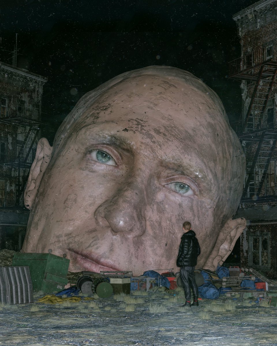 beeple's tweet photo. HUMAN GARBAGE https://t.co/eXGmplWmfS