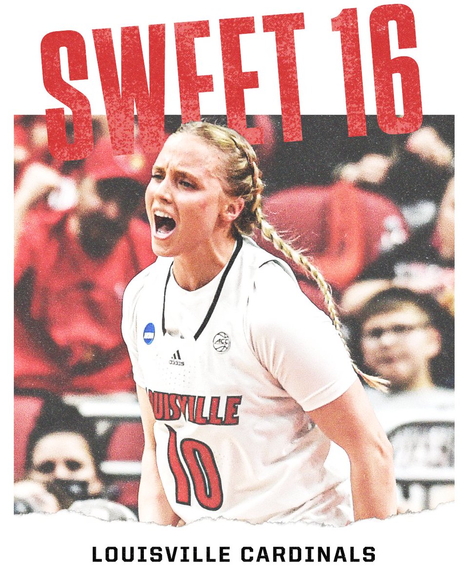 accnetwork's tweet photo. For the fifth straight year ...

@UofLWBB is heading to the Sweet 16 😤 https://t.co/WTomlgNKQj