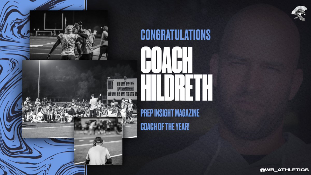 Congratulations to Football Coach and Alumnus Nick Hildreth 
(Class of 2000) on being selected as one of the Prep Insight Magazine's Coaches of the year! <a href="/WbFootball/">Willowbrook Football</a>
