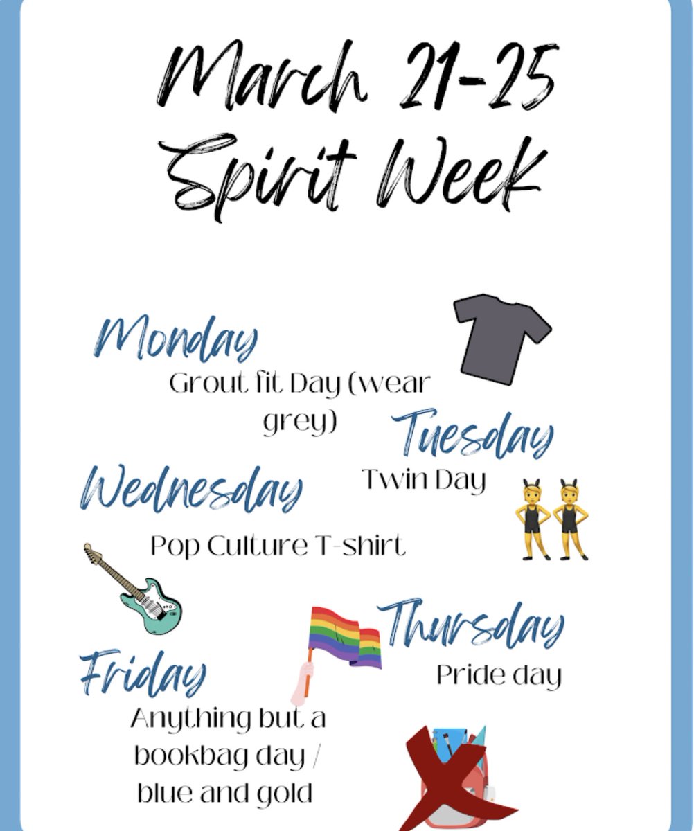 Who’s ready for NFA Spirit Week!?! 🙌🙌🙌🙌🙌
