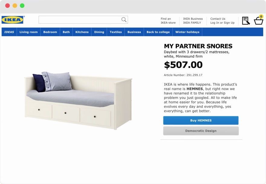 jesse_w7's tweet photo. Hilarious SEO hacking from Ikea https://t.co/5yrp6GTPpS