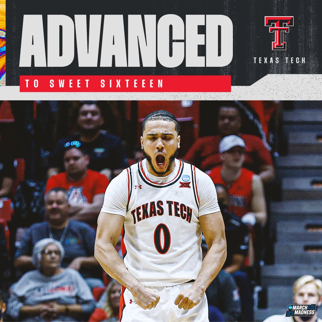 RED RAIDERS ARE DANCING ON! ️🕺

(3) Texas Tech ESCAPES THE UPSET and takes down (11) Notre Dame 59-53 🔴⚫️

#MarchMadness
