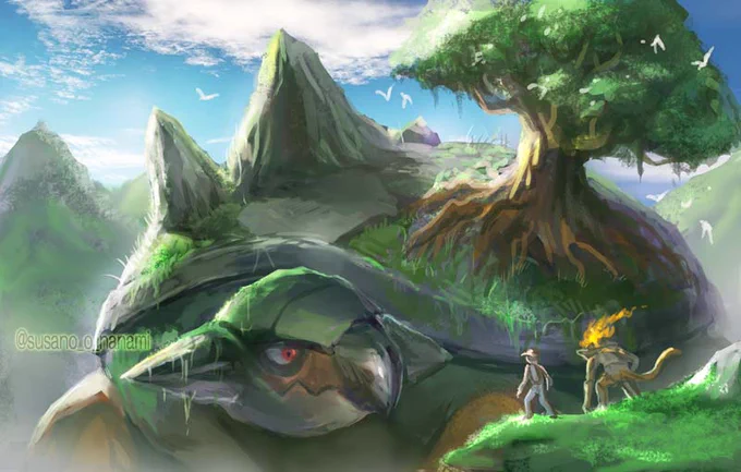 過去のポケモンイラストで便乗~
#三連休はフォロワーが増える 
#過去絵を投げて絵を描いた気になろうキャンペーン 
#pokemon #fanart 