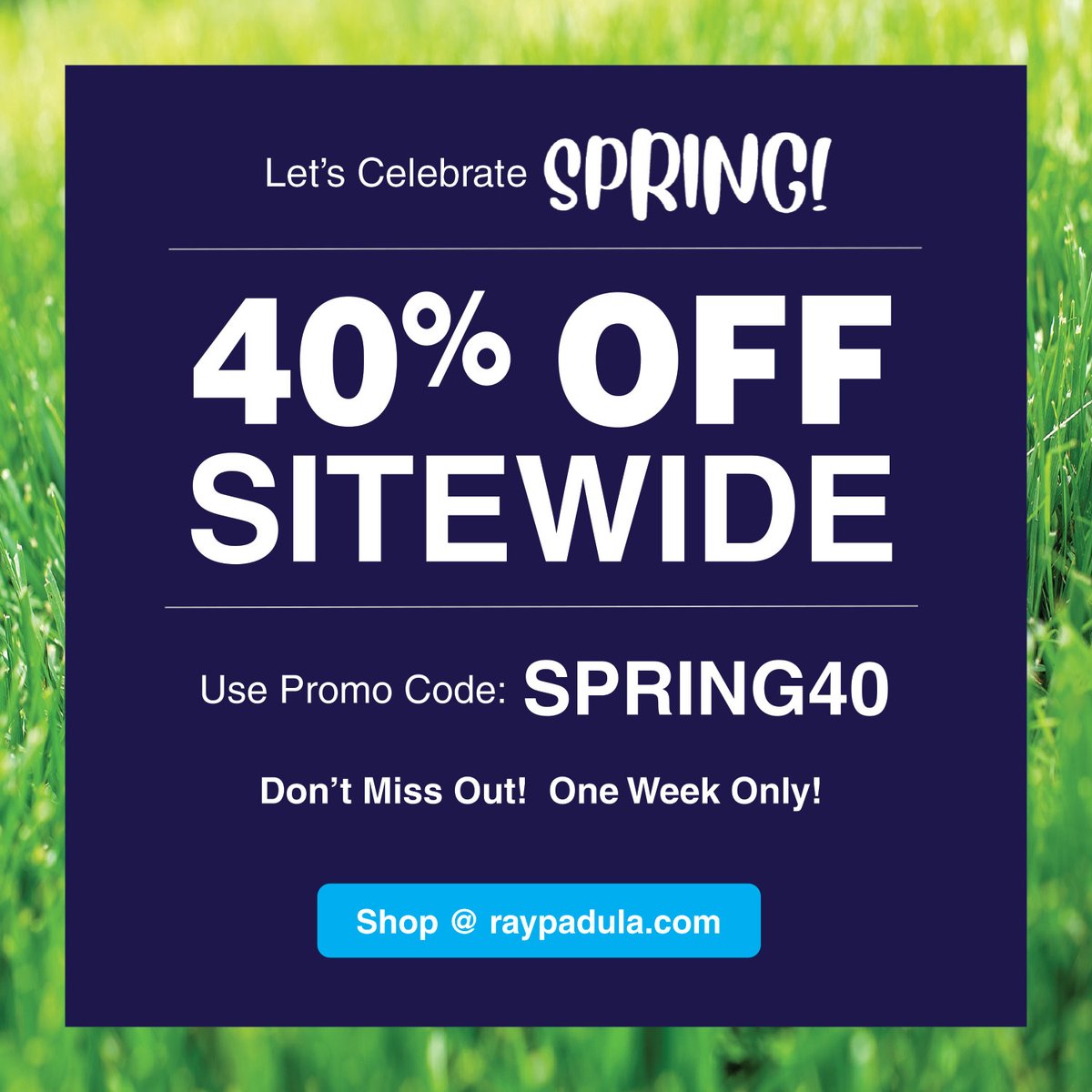 raypadulagarden's tweet photo. Let's celebrate #spring with INCREDIBLE SAVINGS! Enjoy 40% off SITEWIDE at https://t.co/GkM6pY7zYU with promo code SPRING40.  That's right - 40% off EVERYTHING! 🙌🪴 

Step up your #gardening game with great #savings on Ray Padula #gardenproducts.

#springsavings #garden #deals https://t.co/PWbgfc7KvM