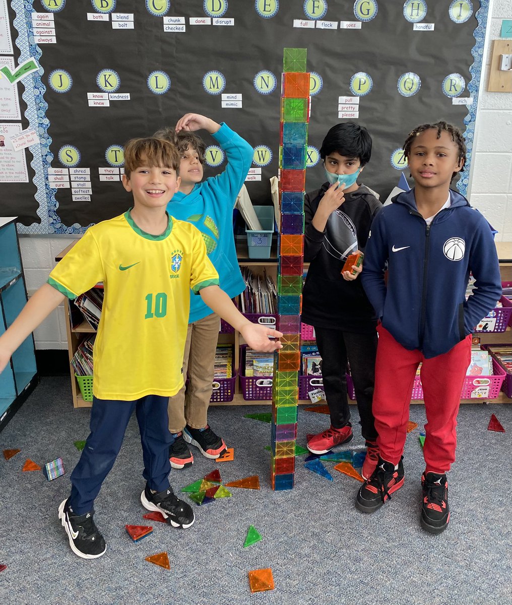 Hopp2nd's tweet photo. The class had a great time meeting their @MsTammyLash fifth grade pen pals last week! After introducing themselves, they enjoyed STEAM team-building activities. We’re looking forward to planning our next visit! @MOSandshore @Jen1Curry @kristymc24 https://t.co/sjdHPyYLHY