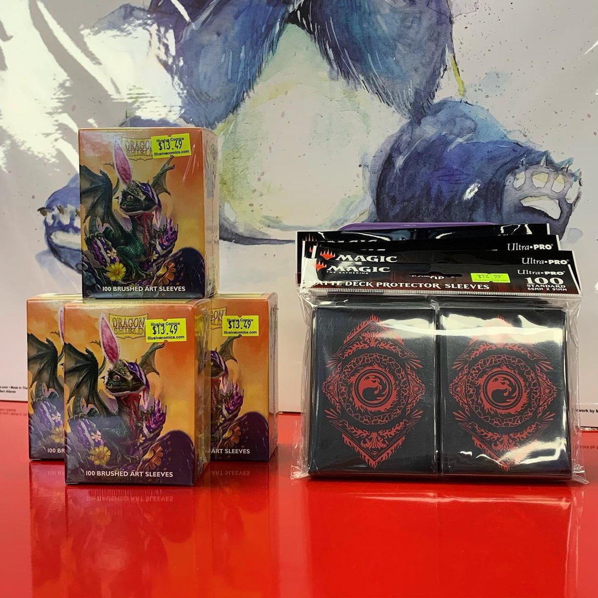 If your cards need protection, we got the goods from <a href="/DragonShield_/">Dragon Shield</a> and <a href="/UltraProIntl/">Ultra PRO</a> 

#easter #eastebunny #easterdragon #cardsleeves 

shop.illusivecomics.com/supplies/card-…
