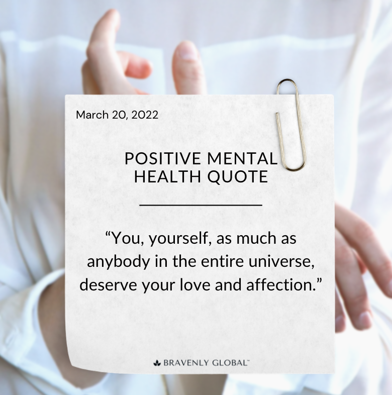 BravenlyGlobal's tweet photo. A friendly reminder that you deserve your love and affection, too. 💛 https://t.co/b5EZHGXTKg