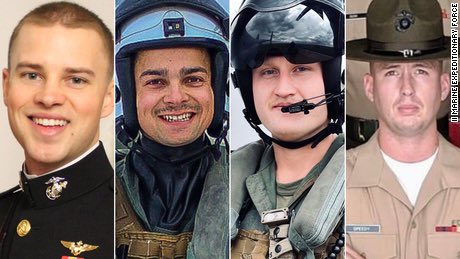The US has identified the four Marines who were killed during a training flight in Norway on Friday.

cnn.com/2022/03/20/pol…