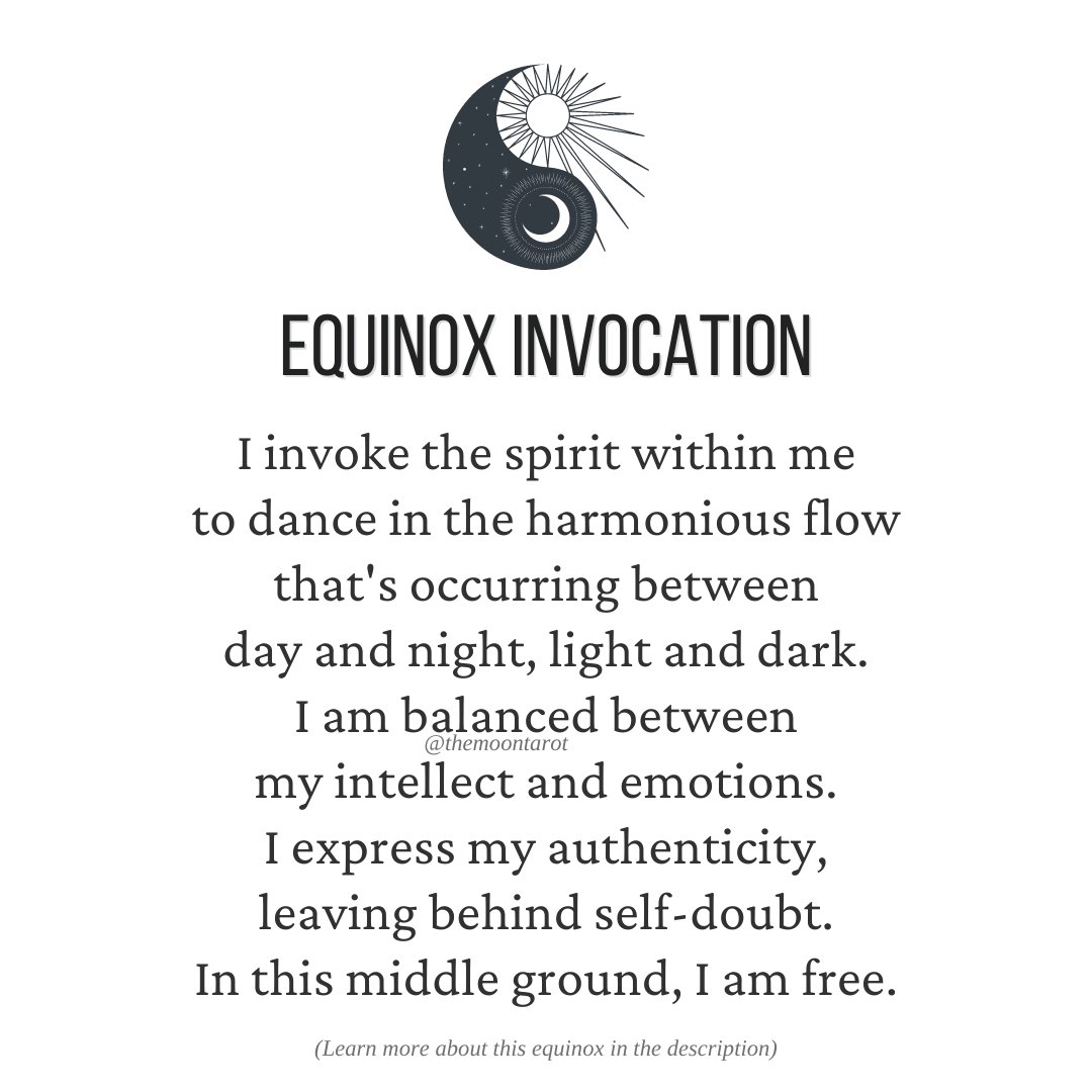 themoontarot_'s tweet image. Equinox Invocation