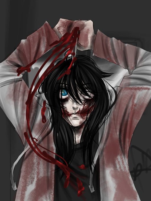 🥨 . Mercy ! ☆ on X: Jeff the killer fanart bc this dumbass is kind of a  comfort character #creepypasta #fanart #art #digitalart #jeffthekiller   / X