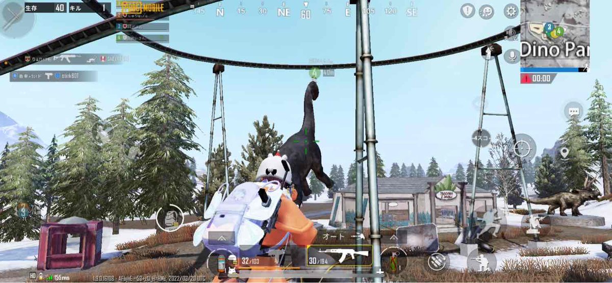 waruyoi_g's tweet photo. 【今日のPUBG】
シーズン終了2日前に雪マップで
盛大にエンジョイしてたわw
ディノパークずっと安地入ってるからずっと遊んでたわw
皆、来シーズンも宜しく♡
それと、このあと正午に新作動画も上がるから是非!
#PUBG
#Vikendy
#ディノパーク
#惡酔いGちゃんねる https://t.co/sqJsi9gJPh https://t.co/1qGy1lDa3B