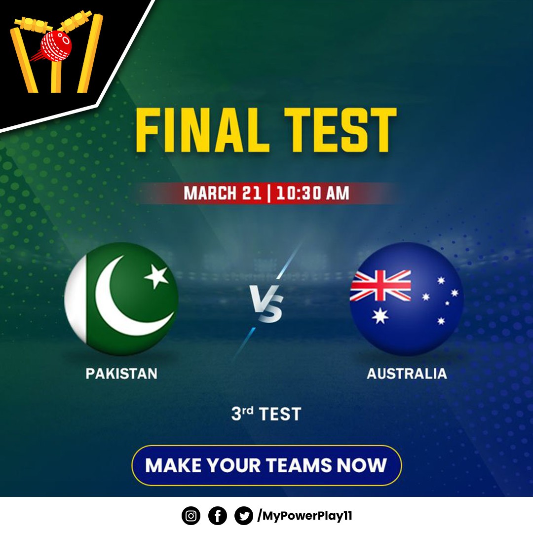 Who will Roar Today...? The Asian Tiger 🐯 Or The Aussies 🦘 👉 Make your #mypowerplay11 Now 👊 👇 mypowerplay11.com #testcricket #testseries #PlayToEarn #pakvsaus #inlahore #fantasygame #playfantasycricket #PlayOnline