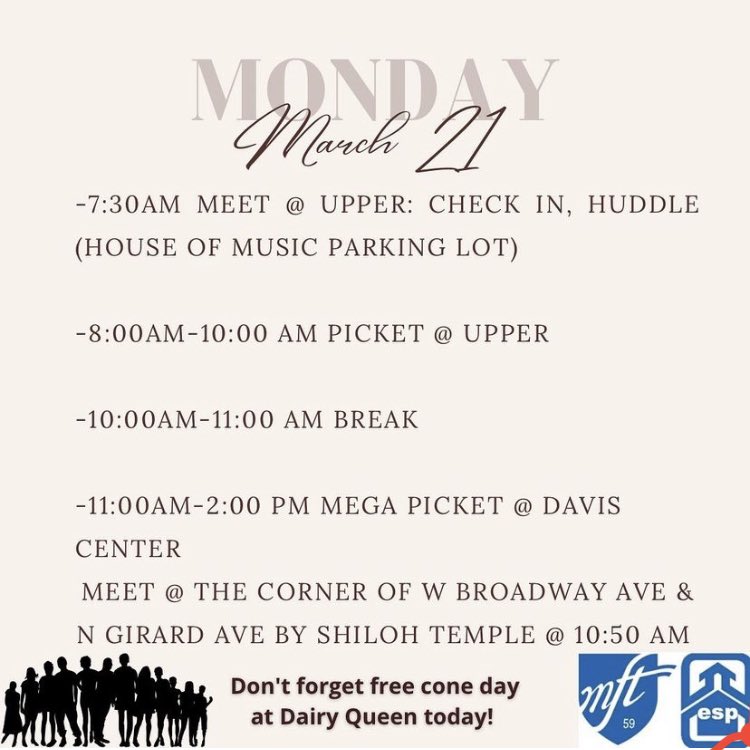Check out our Monday plans! #HoldTheLine #MFT4Kids #SafeAndStableMPS