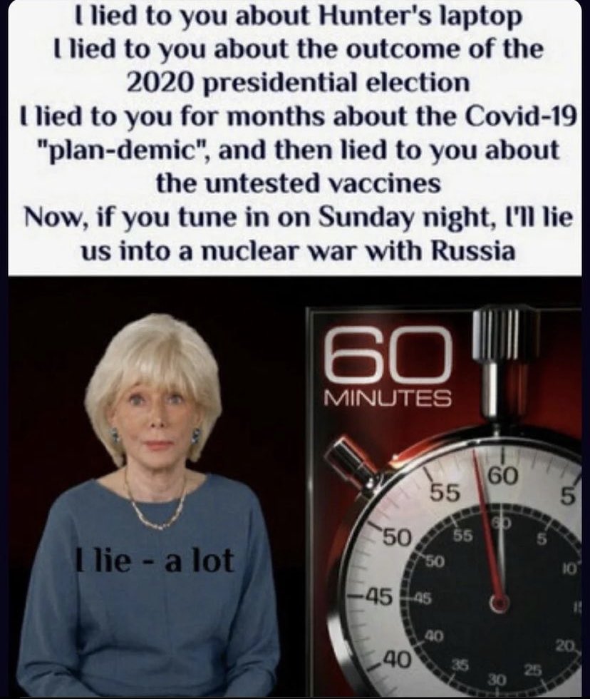 FreedomUSA4's tweet photo. @CBSNews @60Minutes Lesley Stahl needs to resign or be terminated immediately.

#FakeNews https://t.co/lrwOxpgkC2