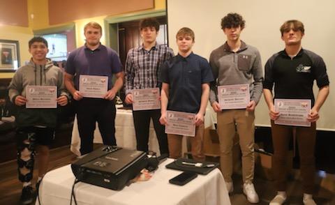 Year 4 banquet in the books, a special thank you to all the parents who made it an amazing day. Special awards given out:
Frosh of Year: Zach Beadling
Most Improved: Evan Mendez
Falcon Award: Jake Tulli
Most Pins: Brian Christie
MVP: Gio Alejandro/Nico Calello
@FalconsSJHS