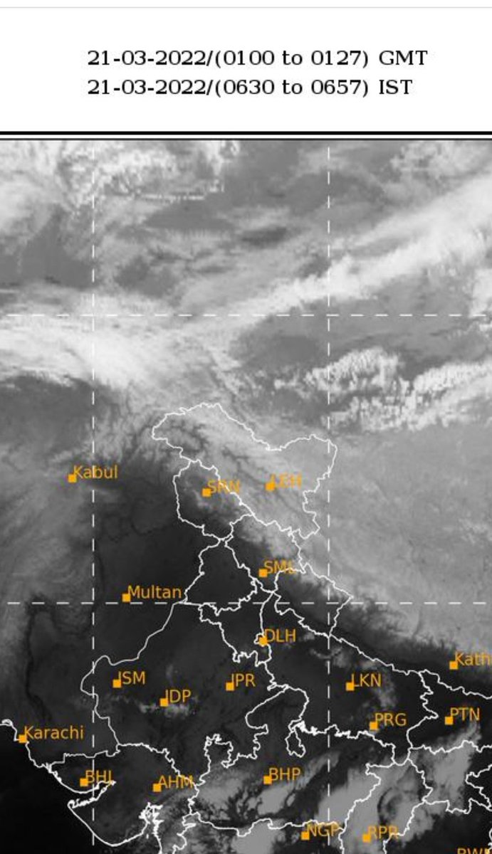metsrinagar's tweet photo. 𝙒𝙚𝙖𝙩𝙝𝙚𝙧 𝙐𝙥𝙙𝙖𝙩𝙚 𝙅&amp;𝙆(21.3.22) : Except for 23-24th, Weather will Remain Hot &amp; Dry this week.  On 23-24th, a brief spell of Light to Moderate Rain with thunderstorm is likely at scattered places. There's NO forecast of any major Rain/snow till ending March. https://t.co/qudrw3GO6i