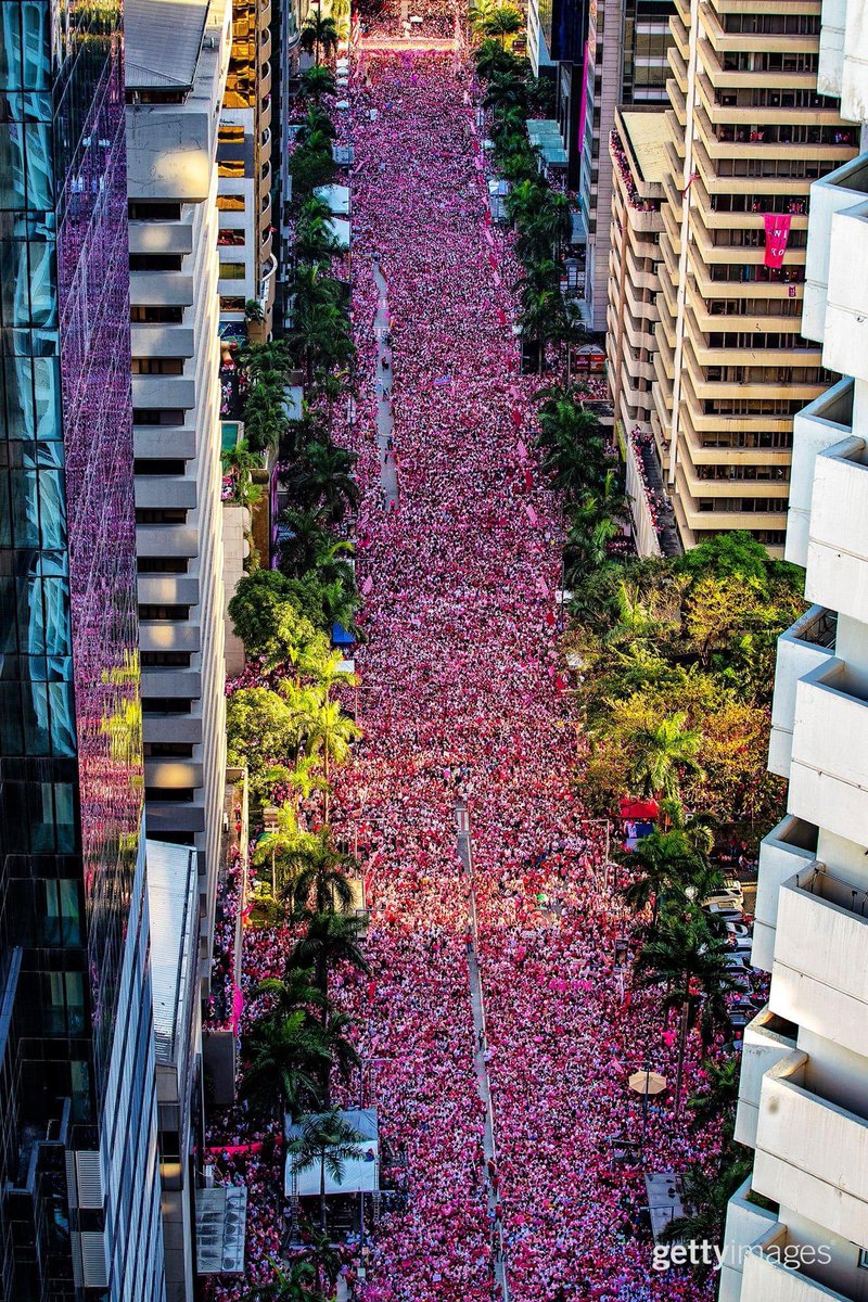 Drones are nice and useful but to be actually up there and to see for yourself is a totally different and irreplaceable experience. The feeling as the echo of 100,000+ voices who strongly believe in something softly pounds on your chest is indescribable with words. #PasigLaban