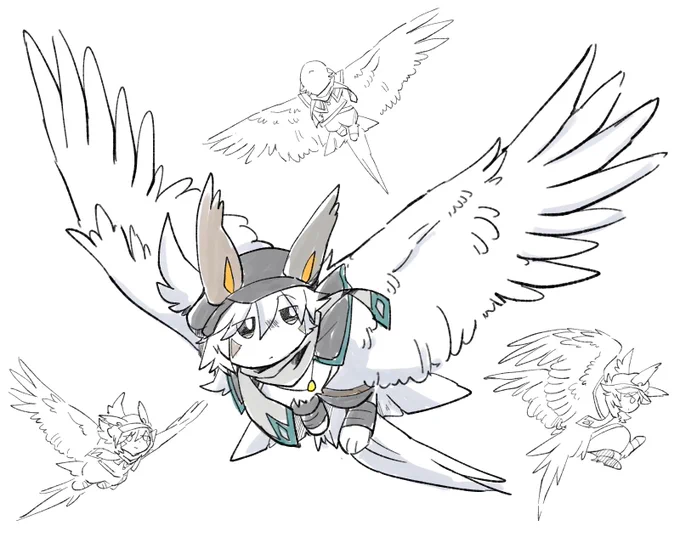 飛んでるとこ落書き
#ワトふわっと 