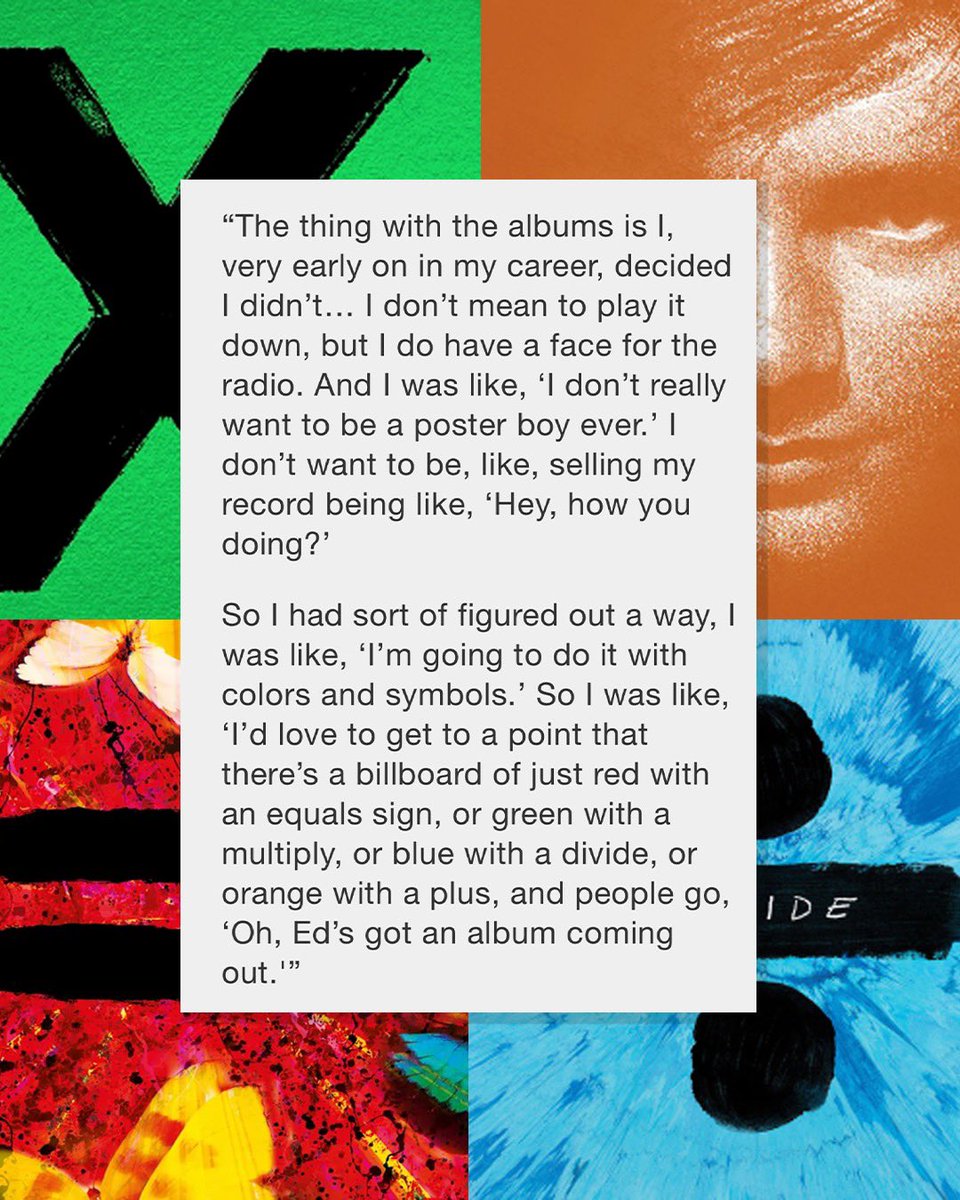 Much's tweet photo. . @edsheeran shares the meaning behind using math symbols when naming his albums🧐 https://t.co/6fDUFGj3Bh