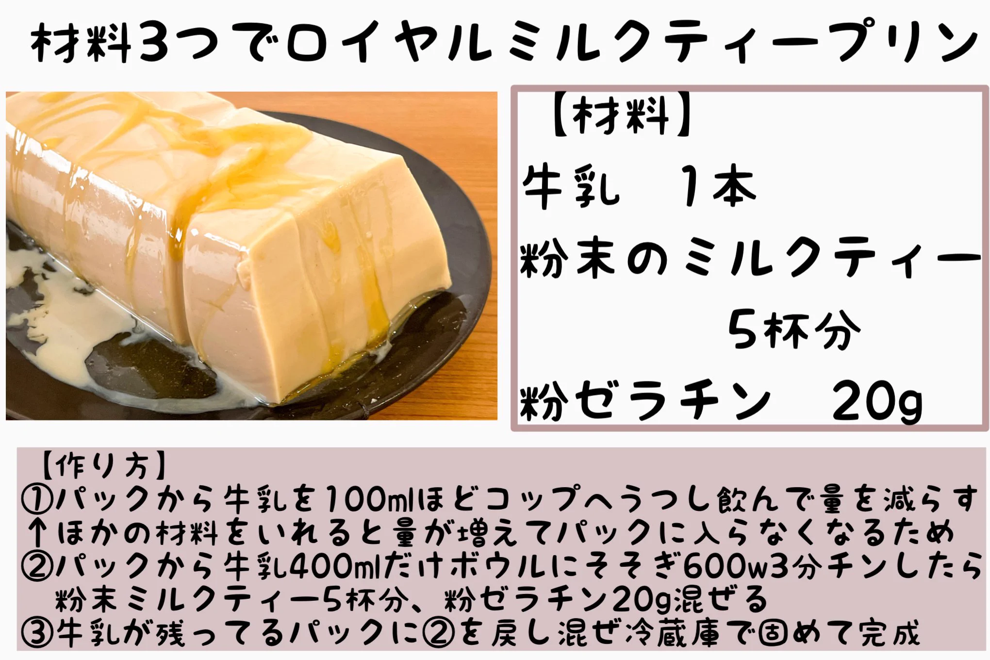材料をまぜて固めるだけ！牛乳パックで作れるスイーツレシピまとめ。