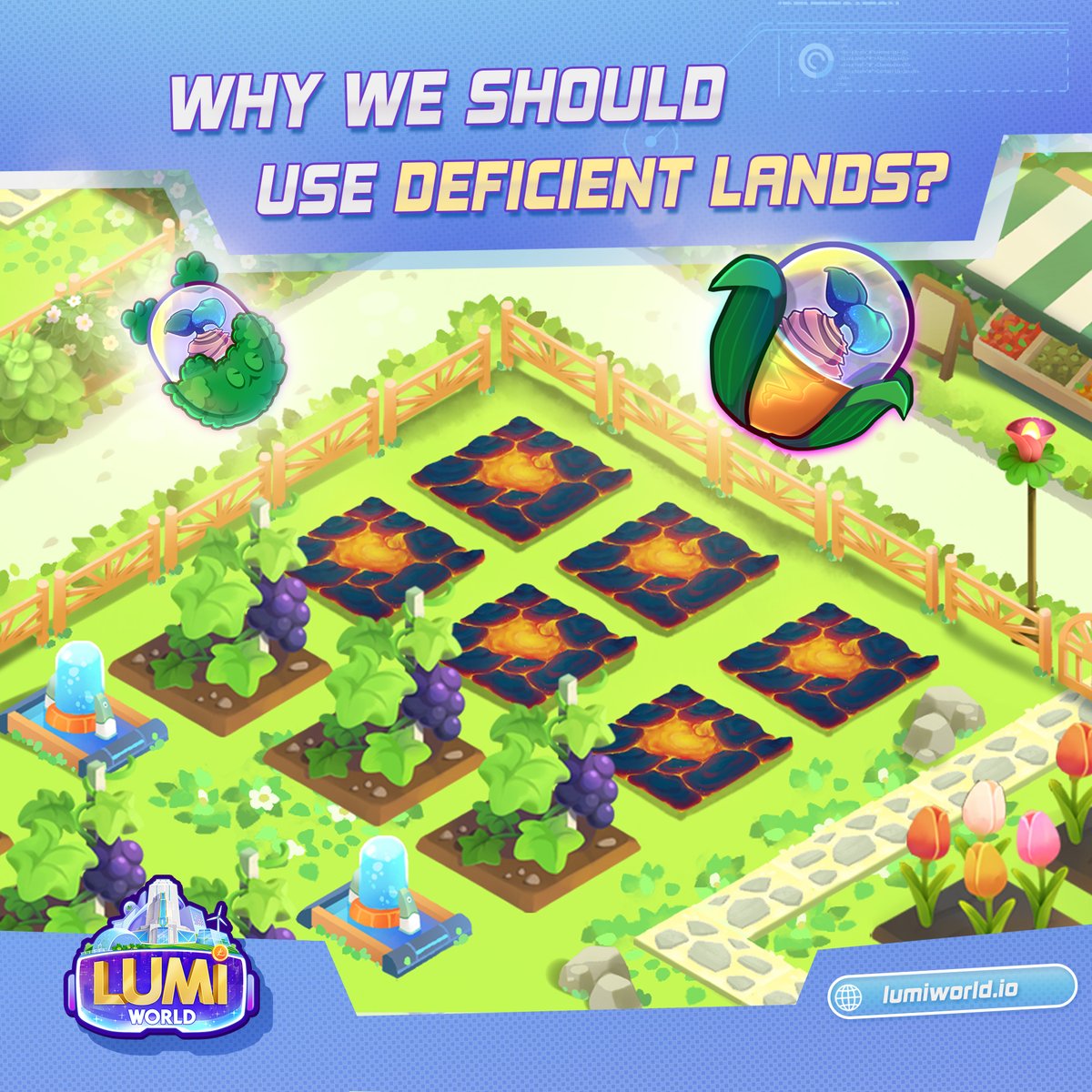 LumiworldGame's tweet photo. 𝐖𝐇𝐘 𝐖𝐄 𝐒𝐇𝐎𝐔𝐋𝐃 𝐔𝐒𝐄 𝐃𝐄𝐅𝐈𝐂𝐈𝐄𝐍𝐓 𝐋𝐀𝐍𝐃𝐒? 🥀
⚡️Extremely bad seeds can produce exceptional outcomes when grown on land improved with money and time. ✨
https://t.co/mWlCdlFbFE

#nft #lumiworld #cryptogame #playtoearn #gamefi #metaverse #P2E #nftgame https://t.co/1wUAb21v4h
