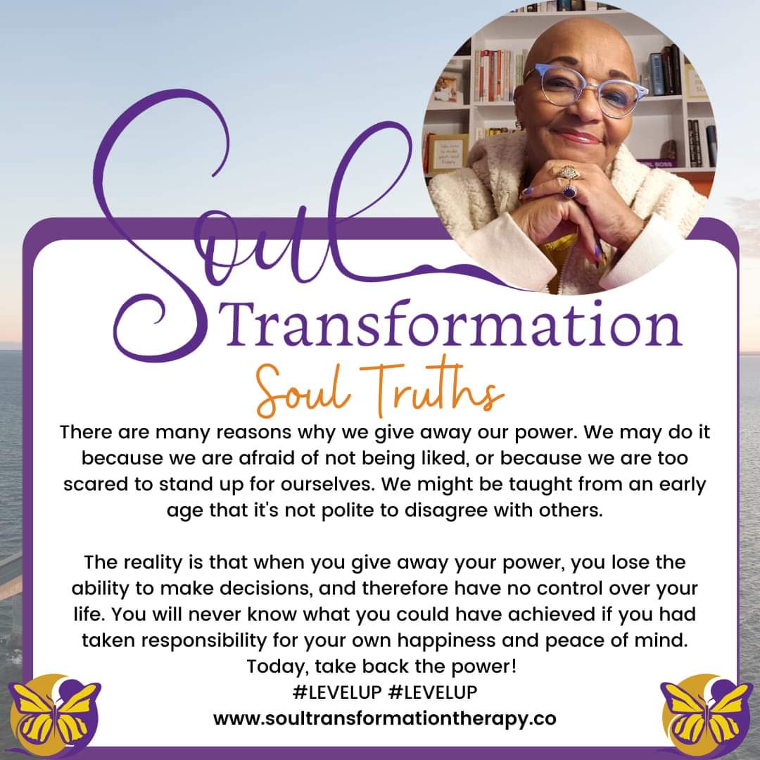 Use your power to live an authentic life of joy and peace!