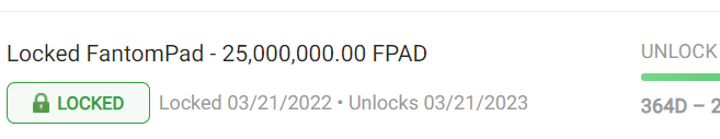 TheFantompad's tweet photo. Lockups anyone? 🔥

Another 25 MILLION $FPAD locked for 1 whole year! So you can trade your precious $FPAD with peace of mind and assurance.

Time to fill those bags!💪💎

#IDO #FTM #FPAD https://t.co/kGpbOhwHeW