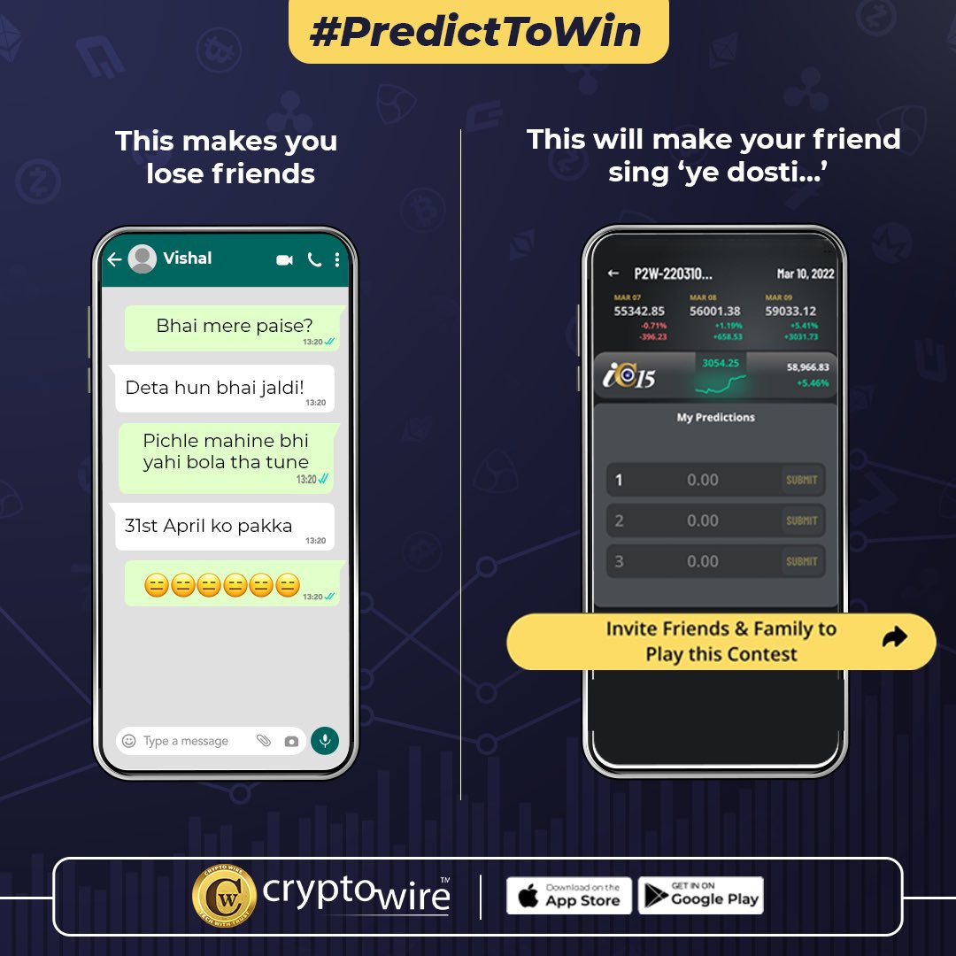 yodharaj's tweet photo. By Just predicting we can win many prizes 🤩
Really a good app to earn..
#PredictIC15 https://t.co/Ve52VAC3Ku