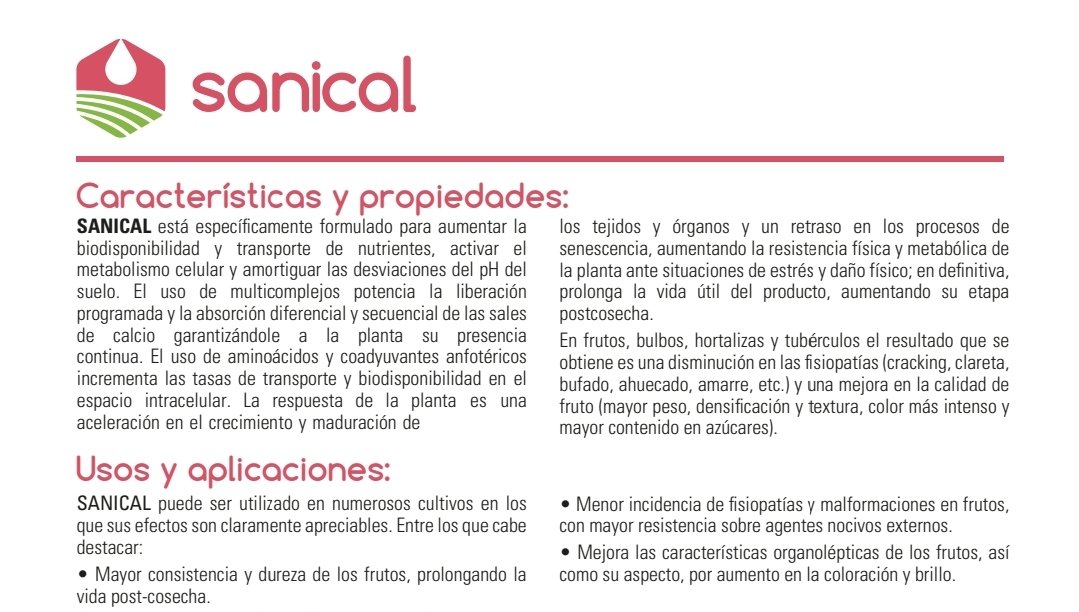 Ara és hora de SANICAL!

Corrector de fisiopaties, malformacions i característiques organolòptiques del fruit.

#presseguer
#melocotonero
#arcplantservices 
#hefona