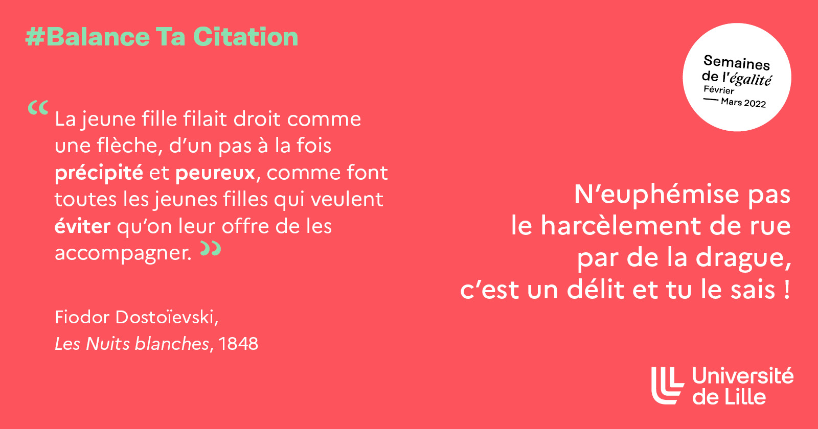 Universite De Lille Participez Vous Aussi Au Projet En Partageant Une Citation D œuvre Litteraire Ou Non Film Musique Etc Avec Balancetacitation Et Si Vous Le Voulez En Commentant