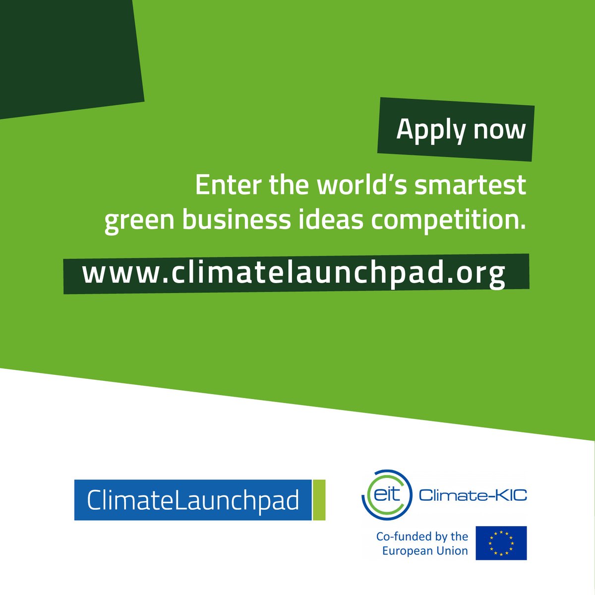 We believe in people who believe in their idea and want to grow further 💪 Are you one of them? Bring it on. Join the world's biggest & smartest #greenbusiness ideas competition 🌏👩🏫 ➡️ ow.ly/gRWP50InCZY #CLP22 #cleantech #global #competition @ClimateKIC