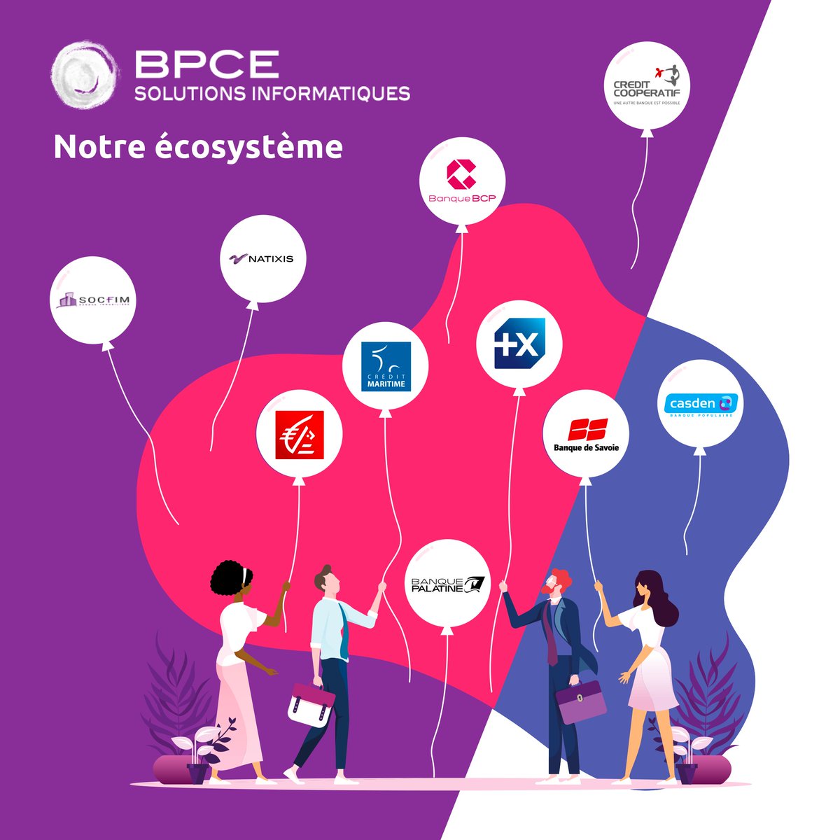 C’est officiel, le 4 avril notre compte <a href="/ITCaisseEpargne/">IT-CE</a> deviendra BPCE_SI ! 🤝
BPCE Solutions informatiques, c’est la rencontre des équipes #IT de plusieurs filiales du <a href="/GroupeBPCE/">Groupe BPCE</a> ⬇️