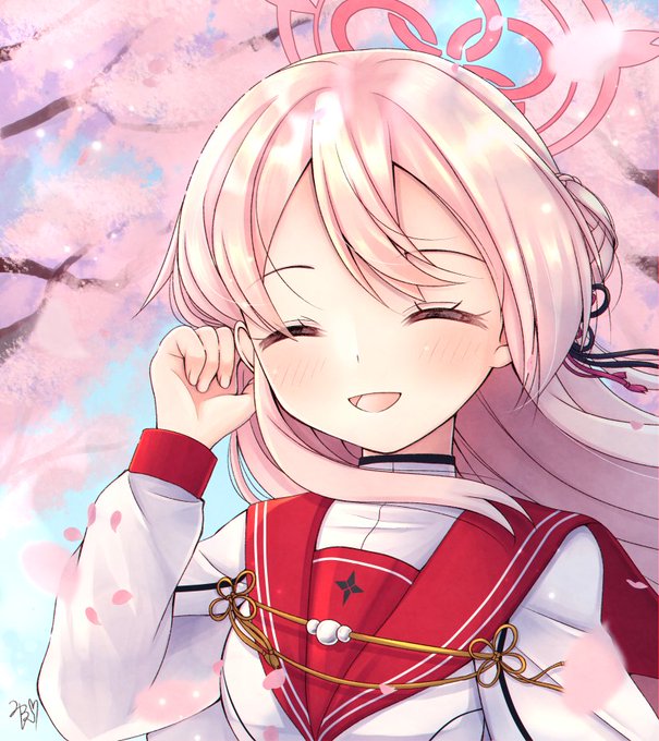 春🌸
 #三連休はフォロワーさんが増える といいな
#ブルアカ 絵たくさん描いてます! 